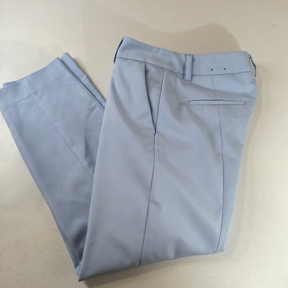 Express Columnist Ankle Low Rise Size 00 Short Light Blue Stretch Pants - Picture 1 of 9